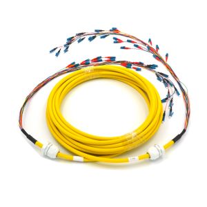 24Core LC/UPC Singlemode Fiber Optic Patch Sestava kabelu